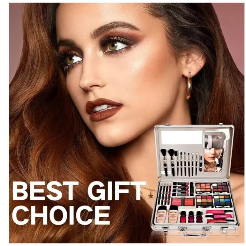 Professional Makeup Kit Set including foundation, eyeshadows, lipsticks, blushes - Mumzar