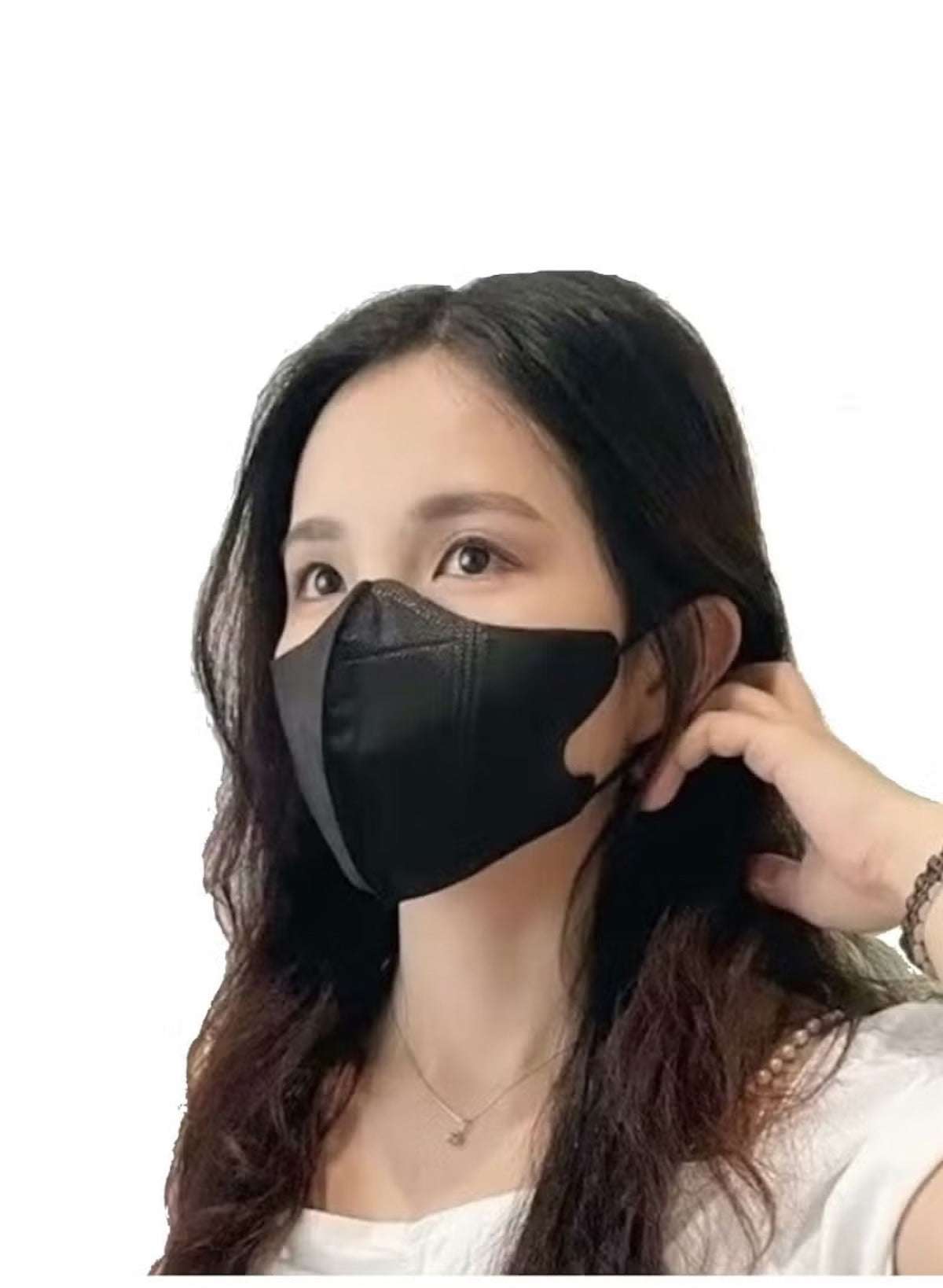 20 Pcs 3D Disposable Face Mask Unisex Adult's 3-Ply Melt Blown Filter Face Mask With Elastic Ear Loop - Black 20 Pcs 3D Disposable Face Mask Unisex Adult's 3-Ply Melt Blown Filter Face Mask With Elastic Ear Loop - Black