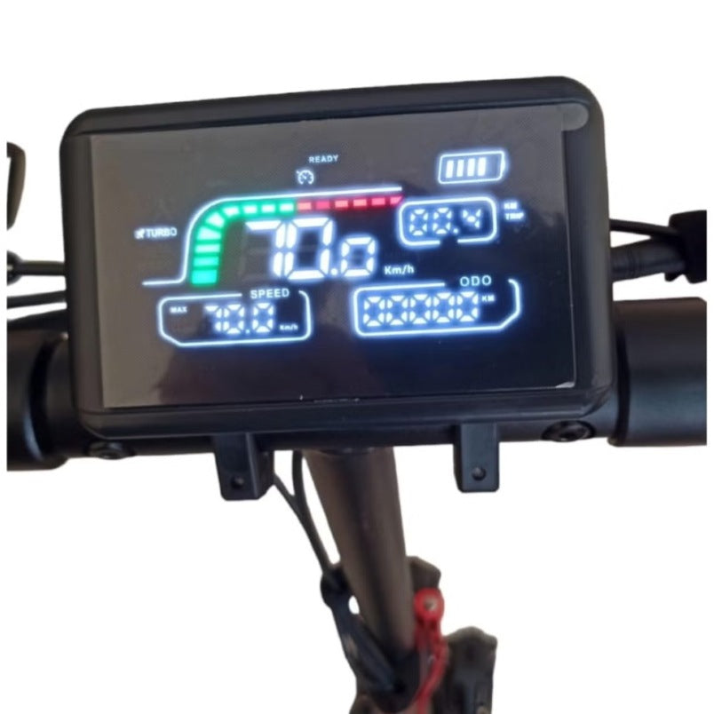 Winner 2000W folding electric scooter UAE digital speedometer display with battery and speed indicators Winner 2000W folding electric scooter UAE digital speedometer display with battery and speed indicators