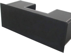 منظم مكتب من كينجفوم، صندوق تخزين من الجلد الصناعي، 4 أقسام مقسمة، مناسب للأقلام وبطاقات العمل وجهاز التحكم عن بعد والهواتف المحمولة ومجموعة مستحضرات التجميل (أسود-كبير) منظم مكتب من كينجفوم، صندوق تخزين من الجلد الصناعي، 4 أقسام مقسمة، مناسب للأقلام وبطاقات العمل وجهاز التحكم عن بعد والهواتف المحمولة ومجموعة مستحضرات التجميل (أسود-كبير)