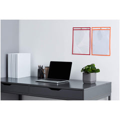 جيوب حاملات التذاكر القابلة للمسح الجاف شديدة التحمل، مقاس 8.5 بوصة × 11 بوصة، عبوة من 25 قطعة جيوب حاملات التذاكر القابلة للمسح الجاف شديدة التحمل، مقاس 8.5 بوصة × 11 بوصة، عبوة من 25 قطعة