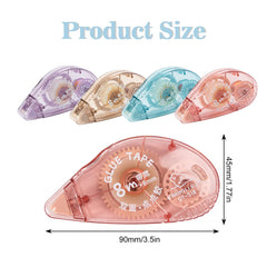 عبوة من 4 لفات شريط لاصق مزدوج الجوانب، لوازم سكرابوكينغ، لفافة شريط حرفي، شريط لاصق مزدوج الجوانب لسكرابوكينغ، المنزل، المدرسة، اللوازم المكتبية (0.31 بوصة × 26.8 قدم) عبوة من 4 لفات شريط لاصق مزدوج الجوانب، لوازم سكرابوكينغ، لفافة شريط حرفي، شريط لاصق مزدوج الجوانب لسكرابوكينغ، المنزل، المدرسة، اللوازم المكتبية (0.31 بوصة × 26.8 قدم)