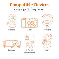 127 cm (50 Inch) Lightweight Tripod with Bag, Champagne 127 cm (50 Inch) Lightweight Tripod with Bag, Champagne