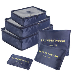 مكعبات تعبئة السفر، ملحقات السفر، مجموعة منظمات تعبئة الأمتعة، حقيبة غسيل مقاومة للماء، حقيبة تخزين للسفر، شبكة قابلة للتنفس، عبوة من 6 قطع، أزرق مكعبات تعبئة السفر، ملحقات السفر، مجموعة منظمات تعبئة الأمتعة، حقيبة غسيل مقاومة للماء، حقيبة تخزين للسفر، شبكة قابلة للتنفس، عبوة من 6 قطع، أزرق