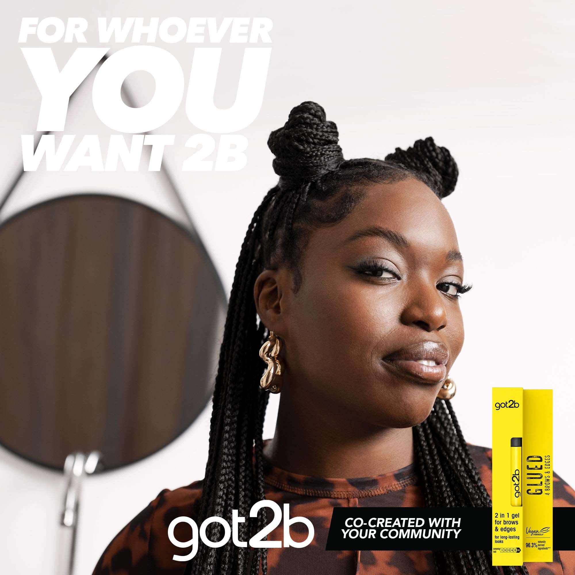 Got2b Glued for Brows & Edges 2 in 1 Wand Eyebrow Gel, 72hr Hold, No White Residue or Stickness, Vegan, Silicone Free, Alcohol Free, 16 ml Got2b Glued for Brows & Edges 2 in 1 Wand Eyebrow Gel, 72hr Hold, No White Residue or Stickness, Vegan, Silicone Free, Alcohol Free, 16 ml