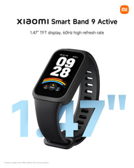 Xiaomi Smart Band 9 Active Black | 1.47 TFT display | long battery life | 50 modes | health monitoring | 9.99mm ultra-slim | Water resistant 50m Xiaomi Smart Band 9 Active Black | 1.47 TFT display | long battery life | 50 modes | health monitoring | 9.99mm ultra-slim | Water resistant 50m