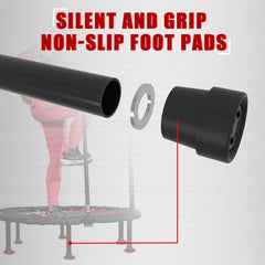 Kanchimi 40" Folding Mini Fitness Indoor Exercise Workout Rebounder Trampoline with Handle, Max Load 150KG Kanchimi 40" Folding Mini Fitness Indoor Exercise Workout Rebounder Trampoline with Handle, Max Load 150KG