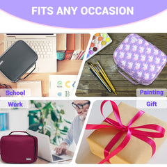 حافظة أقلام فاشي يونيكورن للبنات، حقيبة قرطاسية كبيرة بطبقات قابلة للفصل وسحابات متعددة للأطفال والكبار للمدرسة والمكتب ولوازم الفنون (أرجواني) حافظة أقلام فاشي يونيكورن للبنات، حقيبة قرطاسية كبيرة بطبقات قابلة للفصل وسحابات متعددة للأطفال والكبار للمدرسة والمكتب ولوازم الفنون (أرجواني)