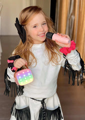 YLL Mini Karaoke Machine for Kids Adults, Portable Bluetooth Speaker with 2 Wireless Microphones,18 Pre-Loaded Songs Toys Birthday Gifts for Girls 4, 5, 6, 7, 8+ Years Old Toddler Teens - MULTICOLOR YLL Mini Karaoke Machine for Kids Adults, Portable Bluetooth Speaker with 2 Wireless Microphones,18 Pre-Loaded Songs Toys Birthday Gifts for Girls 4, 5, 6, 7, 8+ Years Old Toddler Teens - MULTICOLOR