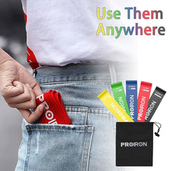 PROIRON Resistance Loop Bands,Exercise bands Set of 5 Rubber Latex Resistance Band with 5 Different Resistance Levels with Carrying Bag PROIRON Resistance Loop Bands,Exercise bands Set of 5 Rubber Latex Resistance Band with 5 Different Resistance Levels with Carrying Bag