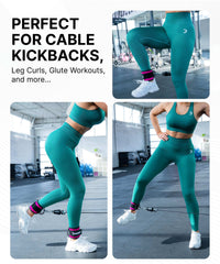 DMoose Fitness Ankle Straps for Cable Machines - One Size Fit with Premium Padding, Glute Kickback Ankle Strap for Women & Men, Cable Attachments for Gym, Booty Workouts, Leg Extension & Hip Abductors DMoose Fitness Ankle Straps for Cable Machines - One Size Fit with Premium Padding, Glute Kickback Ankle Strap for Women & Men, Cable Attachments for Gym, Booty Workouts, Leg Extension & Hip Abductors