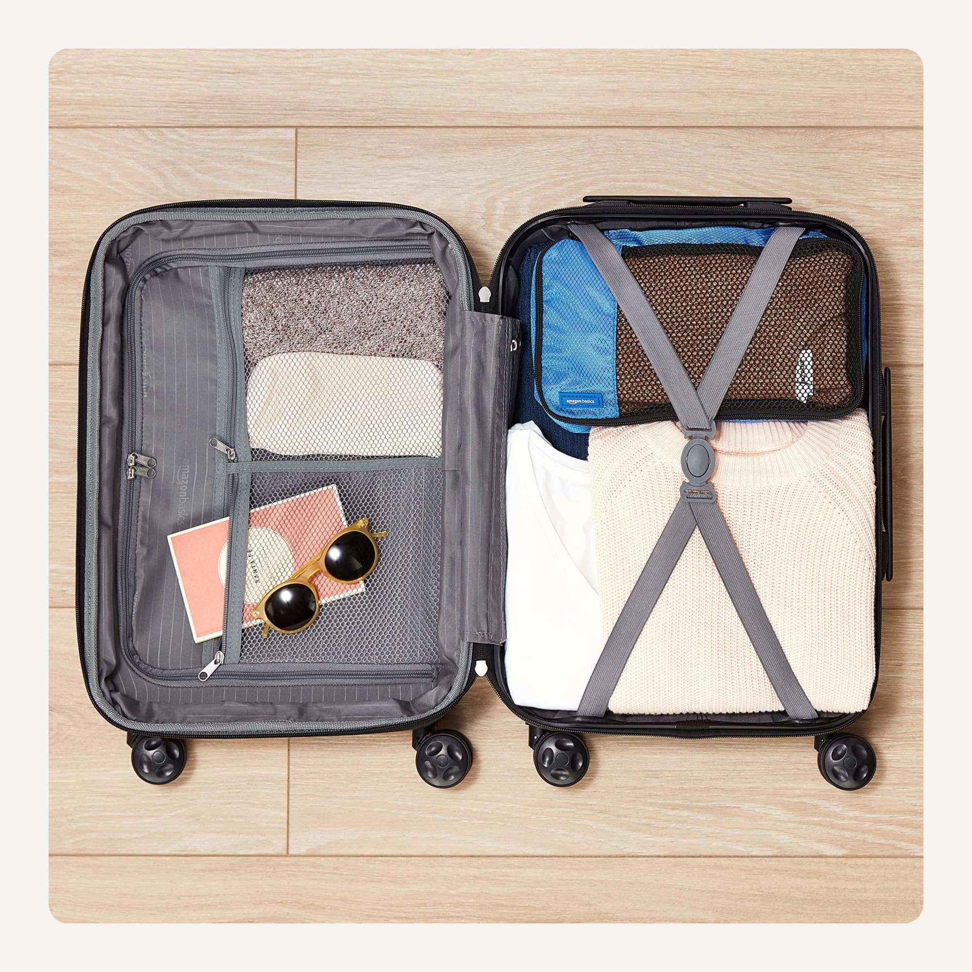 Hardside Spinner Luggage 26 Inch (68cm), Material: ABS, Navy Blue Hardside Spinner Luggage 26 Inch (68cm), Material: ABS, Navy Blue