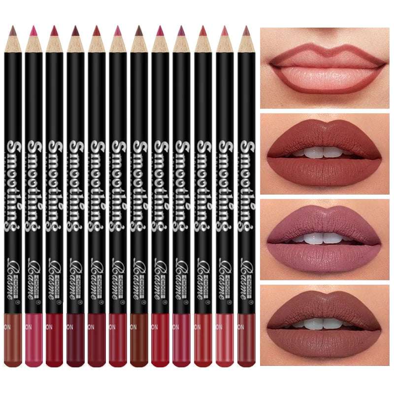 12 pcs Long-Lasting Lipstick Set with Professional Lip Liner Pencil and Matte Lip Gloss for Women Valentine's Day Gifts 12 pcs Long-Lasting Lipstick Set with Professional Lip Liner Pencil and Matte Lip Gloss for Women Valentine's Day Gifts