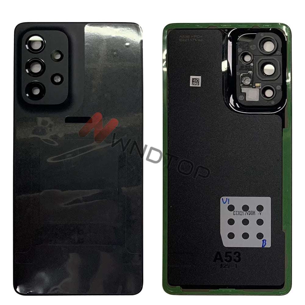 New For Samsung Galaxy A53 Back Cover Housing Rear Phone Case Door Replacement For Samsung A53 5G Battery Cover With Lens +Logo New For Samsung Galaxy A53 Back Cover Housing Rear Phone Case Door Replacement For Samsung A53 5G Battery Cover With Lens +Logo