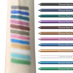 12 Colors Set Glitter & Shimmer Eyeliner Stick Pack - Long-Wearing Blue Tone Eyeliner Pencil with Smooth Application - Versatile 12 Colors Set Glitter & Shimmer Eyeliner Stick Pack - Long-Wearing Blue Tone Eyeliner Pencil with Smooth Application - Versatile