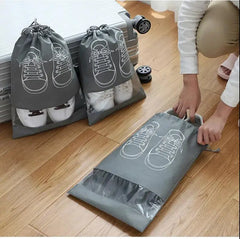 10/5pcs Shoes Storage Organizer Bags Non-woven Travel Portable Closet Bag Waterproof Pocket Clothing Tranparent Hanging Bag 10/5pcs Shoes Storage Organizer Bags Non-woven Travel Portable Closet Bag Waterproof Pocket Clothing Tranparent Hanging Bag