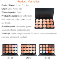 15 Colors Face Concealer Camouflage Cream Contour Palette Maquillaje Profesional Foundation Paleta Concealer 15 Colors Face Concealer Camouflage Cream Contour Palette Maquillaje Profesional Foundation Paleta Concealer