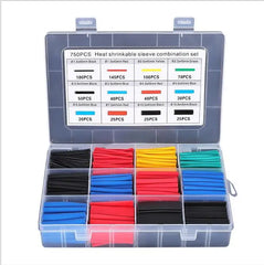 127-750pcs Heat-shrink Tubing Thermoresistant Tube Heat Shrink Wrapping Kit Electrical Connection Wire Cable Insulation Sleeving 127-750pcs Heat-shrink Tubing Thermoresistant Tube Heat Shrink Wrapping Kit Electrical Connection Wire Cable Insulation Sleeving