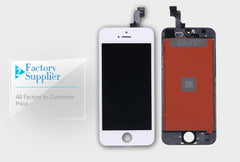 Mumzar iPhone 7 LCD screen replacement white front and back display assembly with home button flex cable Mumzar iPhone 7 LCD screen replacement white front and back display assembly with home button flex cable