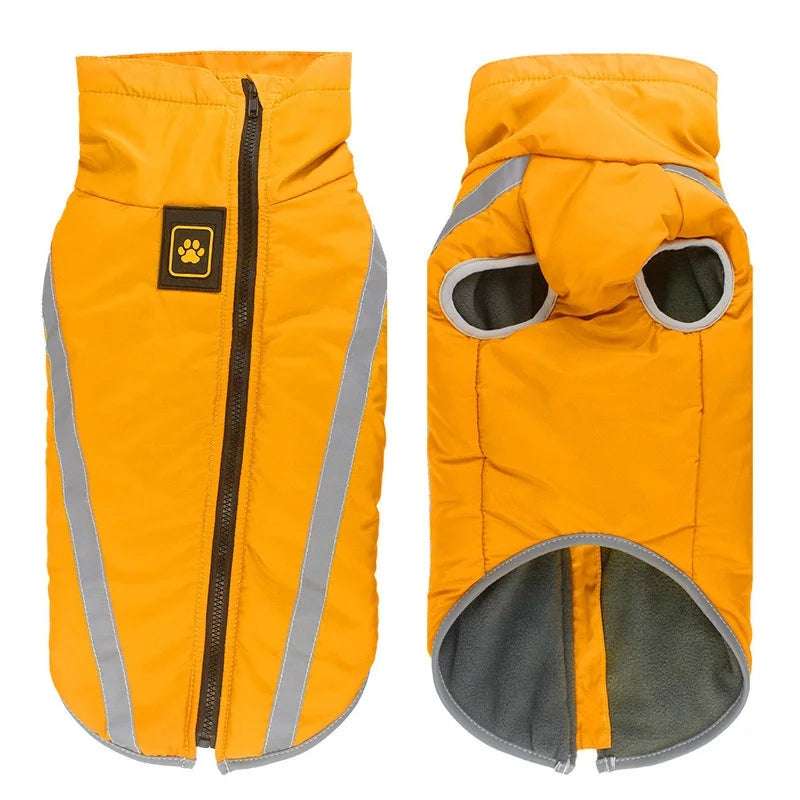 Waterproof Dog Clothes for Large Dogs Winter Warm Big Dog Jackets Padded Fleece Pet Coat Safety Reflective Design Dog Clothing Waterproof Dog Clothes for Large Dogs Winter Warm Big Dog Jackets Padded Fleece Pet Coat Safety Reflective Design Dog Clothing