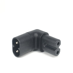 1Pc IEC 320 2-Pin C7 Female To C8 Male Right Angled AC Power Adapter Converter 1Pc IEC 320 2-Pin C7 Female To C8 Male Right Angled AC Power Adapter Converter