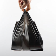 100PCS Black Vest Plastic Bag Kitchen Living Room Clean Garbage Storage Bag Takeaway Shopping Packing Garbage with Handle Bag 100PCS Black Vest Plastic Bag Kitchen Living Room Clean Garbage Storage Bag Takeaway Shopping Packing Garbage with Handle Bag