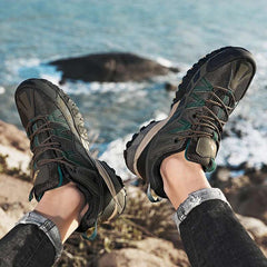 HIKEUP Breathable Cushioning Nonslip Sneakers Men's Hiking Shoes Running Trekking Sneakers Outdoor Mountain Sports Shoes for Men HIKEUP Breathable Cushioning Nonslip Sneakers Men's Hiking Shoes Running Trekking Sneakers Outdoor Mountain Sports Shoes for Men