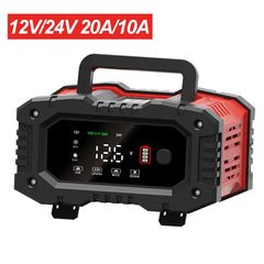 12v/24v Fully Automatic Battery Charger 7-segment Smart Car Battery Charger Pulse Repair for Agm Gel Wet Lead Acid Charging 12v/24v Fully Automatic Battery Charger 7-segment Smart Car Battery Charger Pulse Repair for Agm Gel Wet Lead Acid Charging
