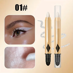 2 in 1 Pearly Eyeshadow Stick Pencil Waterproof Glitter Matte Eyeshadow Makeup High Pigmented Eyelid Under Crease Eyeshadow Pen 2 in 1 Pearly Eyeshadow Stick Pencil Waterproof Glitter Matte Eyeshadow Makeup High Pigmented Eyelid Under Crease Eyeshadow Pen
