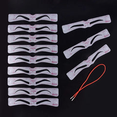12pcs/Set One-Pieces Eyebrow Shape Set Portable Plastic Eyebrow Stencil Card for Women Thrush Model Eye Brow Drawing Tool Makeup 12pcs/Set One-Pieces Eyebrow Shape Set Portable Plastic Eyebrow Stencil Card for Women Thrush Model Eye Brow Drawing Tool Makeup