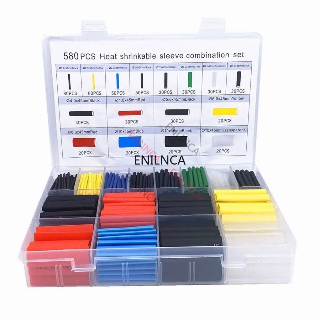 127-750pcs Heat-shrink Tubing Thermoresistant Tube Heat Shrink Wrapping Kit Electrical Connection Wire Cable Insulation Sleeving 127-750pcs Heat-shrink Tubing Thermoresistant Tube Heat Shrink Wrapping Kit Electrical Connection Wire Cable Insulation Sleeving