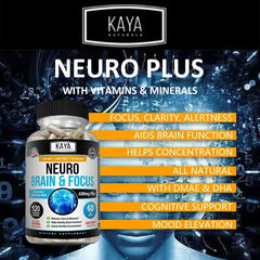 مكمل غذائي نوتروبيك للدماغ والتركيز - نيوروكينز وفيتامينات ب - للذاكرة والتركيز الذهني والوظائف الإدراكية ودقة التعلم مكمل غذائي نوتروبيك للدماغ والتركيز - نيوروكينز وفيتامينات ب - للذاكرة والتركيز الذهني والوظائف الإدراكية ودقة التعلم