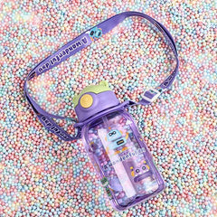 1PC Kids Water Sippy Cup Kids Water Bottle with Straw and Handle Portable Drinking Bottle Cup Children 1PC Kids Water Sippy Cup Kids Water Bottle with Straw and Handle Portable Drinking Bottle Cup Children