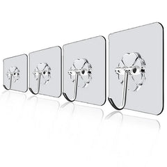 Self Adhesive Hooks Heavy Duty Wall Hooks Transparent Multi-Purpose Rack Door Key Towel Wall Hook For Bathroom Kitchen Organizer Self Adhesive Hooks Heavy Duty Wall Hooks Transparent Multi-Purpose Rack Door Key Towel Wall Hook For Bathroom Kitchen Organizer