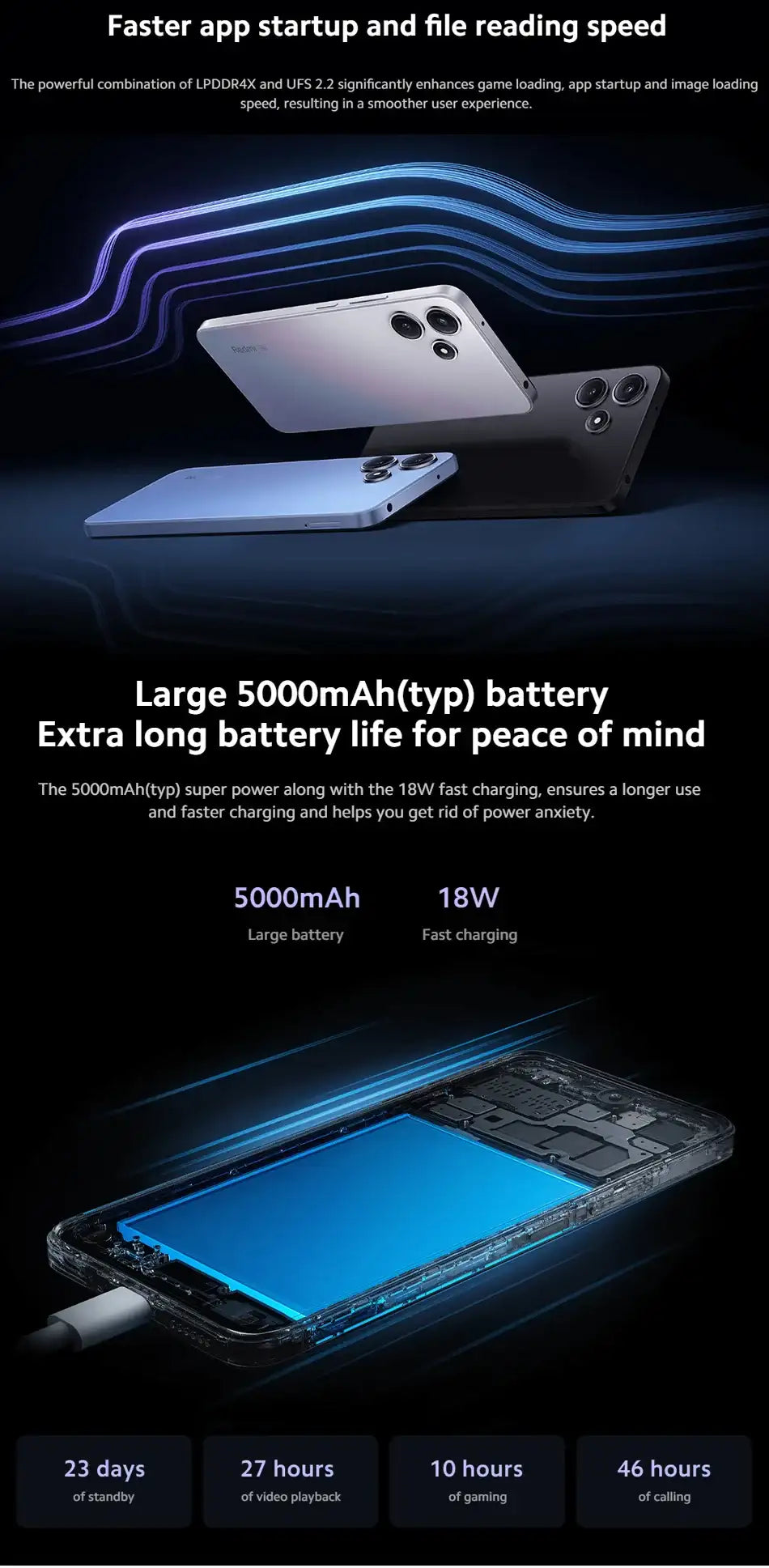 Xiaomi Redmi 12 5G Global Rom Snapdragon 4 Gen2 SmartPhone 50MP Quad Camera 6.79 inch Screen LCD 5000mAh Battery China Version Xiaomi Redmi 12 5G Global Rom Snapdragon 4 Gen2 SmartPhone 50MP Quad Camera 6.79 inch Screen LCD 5000mAh Battery China Version