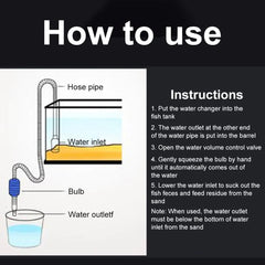 Aquarium Siphon Fish Tank Syphon Vacuum Gravel Water Filter Cleaner Siphon Pump Manual Cleaner ChangerSafe Vacuum Aquarium Siphon Fish Tank Syphon Vacuum Gravel Water Filter Cleaner Siphon Pump Manual Cleaner ChangerSafe Vacuum