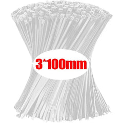 1000/100Pcs Nylon Cable Ties Self-locking Cord Ties Straps Adjustable Cables Fastening Loop Home Office Wire Zip Ties Wholesale 1000/100Pcs Nylon Cable Ties Self-locking Cord Ties Straps Adjustable Cables Fastening Loop Home Office Wire Zip Ties Wholesale