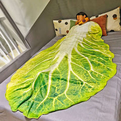Double-Sided Flannel Creative Appearance Home Sofa Cabbage Blanket Double-Sided Flannel Creative Appearance Home Sofa Cabbage Blanket