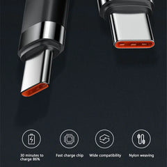 شاحن شاومي السريع 120 واط PD شحن سريع عالي الجودة كابل USB C إلى USB Type C لهاتف iPhone 15 Plus Pro Max Samsung S24 شاحن شاومي السريع 120 واط PD شحن سريع عالي الجودة كابل USB C إلى USB Type C لهاتف iPhone 15 Plus Pro Max Samsung S24