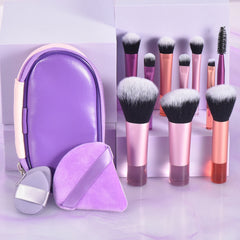 10 color Mini makeup brush Travel portable Makeup Tool Makeup Puff - Palm Brush Professional Makeup tool set Christmas gift 10 color Mini makeup brush Travel portable Makeup Tool Makeup Puff - Palm Brush Professional Makeup tool set Christmas gift