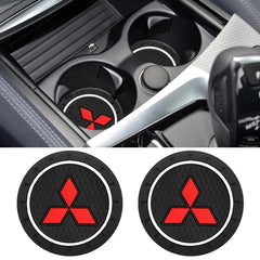1/2Pcs Car Coaster Water Cup Slot Non-Slip Mat Pad For Mitsubishi Lancer 10 9 EX Outlander 3 ASX L200 Competition Car Styling 1/2Pcs Car Coaster Water Cup Slot Non-Slip Mat Pad For Mitsubishi Lancer 10 9 EX Outlander 3 ASX L200 Competition Car Styling