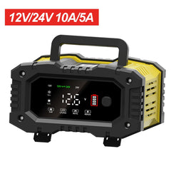12v/24v Fully Automatic Battery Charger 7-segment Smart Car Battery Charger Pulse Repair for Agm Gel Wet Lead Acid Charging 12v/24v Fully Automatic Battery Charger 7-segment Smart Car Battery Charger Pulse Repair for Agm Gel Wet Lead Acid Charging