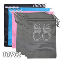 10/5pcs Shoes Storage Organizer Bags Non-woven Travel Portable Closet Bag Waterproof Pocket Clothing Tranparent Hanging Bag 10/5pcs Shoes Storage Organizer Bags Non-woven Travel Portable Closet Bag Waterproof Pocket Clothing Tranparent Hanging Bag