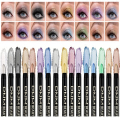 16 Colors Pearlescent Eyeliner, Color Glitter Waterproof Long-Lasting Eye Makeup Non-smudge Eyeliner 16 Colors Pearlescent Eyeliner, Color Glitter Waterproof Long-Lasting Eye Makeup Non-smudge Eyeliner
