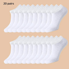 10/12/20/40 Pairs Men Boat Socks Business Sport Sweat Absorption Mature Summer Autumn Solid Color Soft Non Pilling Ankle Socks 10/12/20/40 Pairs Men Boat Socks Business Sport Sweat Absorption Mature Summer Autumn Solid Color Soft Non Pilling Ankle Socks