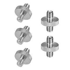 1/4" Male to 1/4" Male Threaded Metal Adapter 1/4 Inch Double Male Screw Adapter Supports Tripod Stand Camera Accessories 1/4" Male to 1/4" Male Threaded Metal Adapter 1/4 Inch Double Male Screw Adapter Supports Tripod Stand Camera Accessories