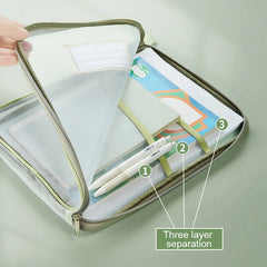 حقيبة تخزين أدوات مكتبية مقاس A4 بسحاب مزدوج الطبقات وحقيبة تنظيم مجلدات كبيرة الحجم ولوازم مكتبية مدرسية وحقيبة أدوات مكتبية حقيبة تخزين أدوات مكتبية مقاس A4 بسحاب مزدوج الطبقات وحقيبة تنظيم مجلدات كبيرة الحجم ولوازم مكتبية مدرسية وحقيبة أدوات مكتبية