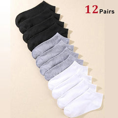 10/12/20/40 Pairs Men Boat Socks Business Sport Sweat Absorption Mature Summer Autumn Solid Color Soft Non Pilling Ankle Socks 10/12/20/40 Pairs Men Boat Socks Business Sport Sweat Absorption Mature Summer Autumn Solid Color Soft Non Pilling Ankle Socks