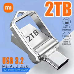 Xiaomi 2TB USB 3.2 Flash Drive High Speed Type-C Interface Dual-Use Flash Memory 512GB 1TB Stick For Phone Windows 11 Computer Xiaomi 2TB USB 3.2 Flash Drive High Speed Type-C Interface Dual-Use Flash Memory 512GB 1TB Stick For Phone Windows 11 Computer
