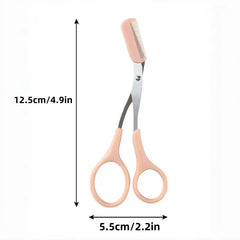 1pieces Stainless Steel Color Titanium Eyebrow Trimmer Scissors, Eyebrow Scissors with Comb 1pieces Stainless Steel Color Titanium Eyebrow Trimmer Scissors, Eyebrow Scissors with Comb